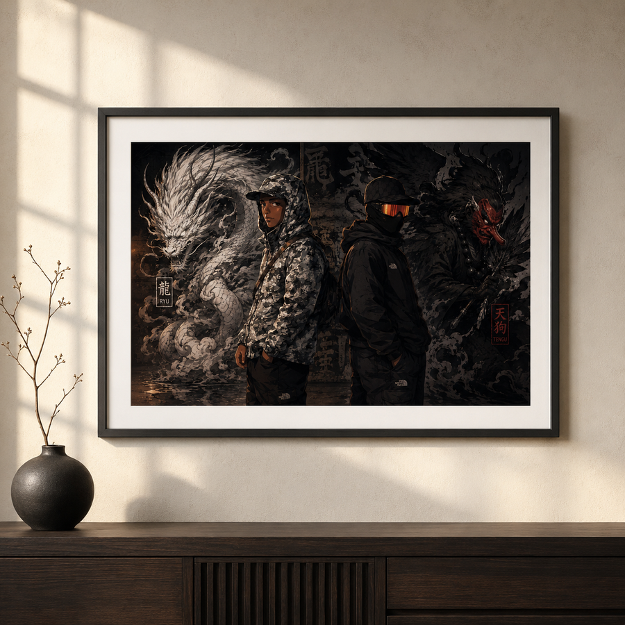 DUALITY — Affiche encadrée