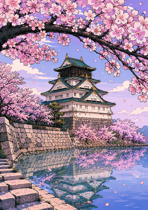 Illustration Château Sakura seule