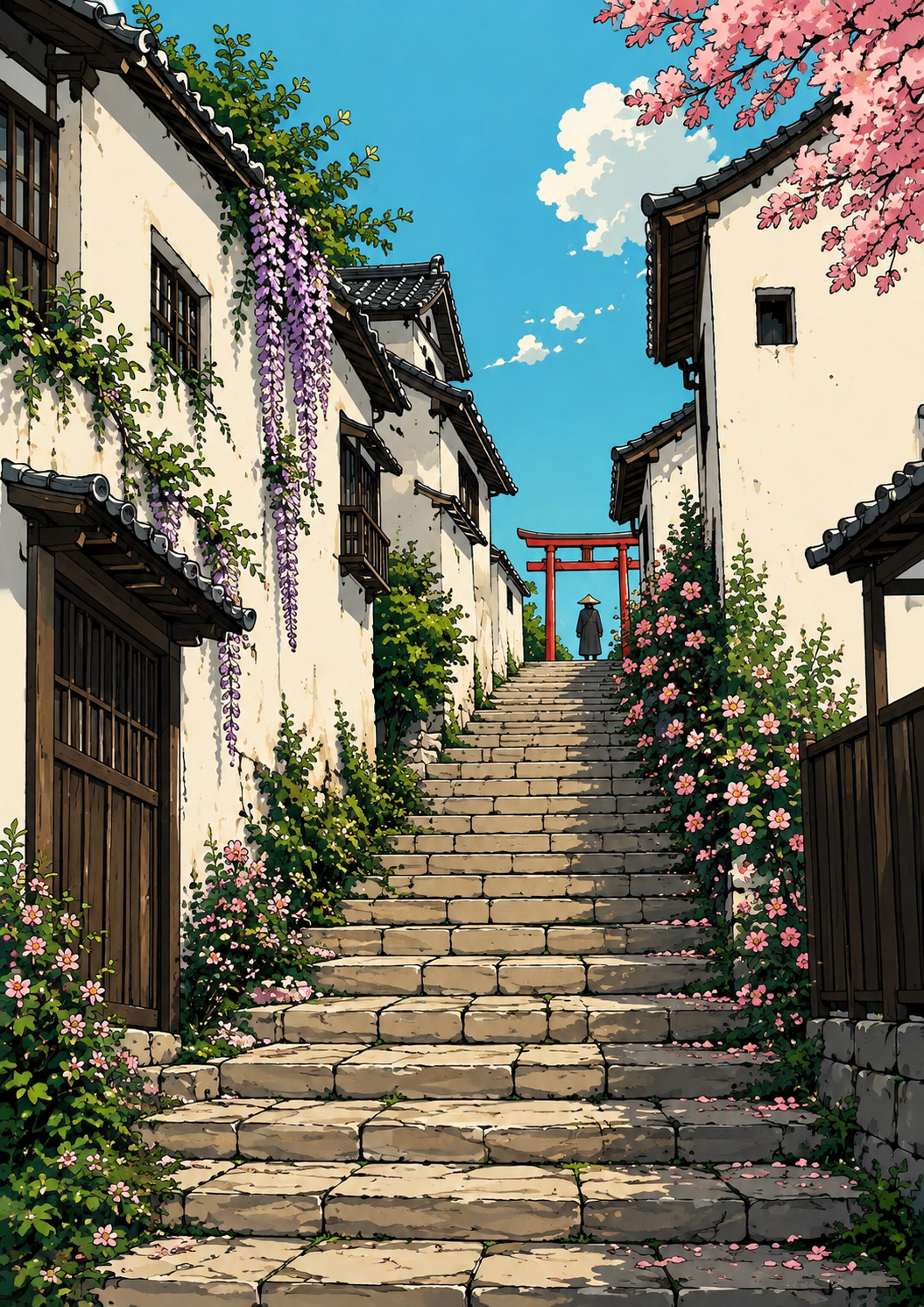 Illustration Le Passage du Torii seule