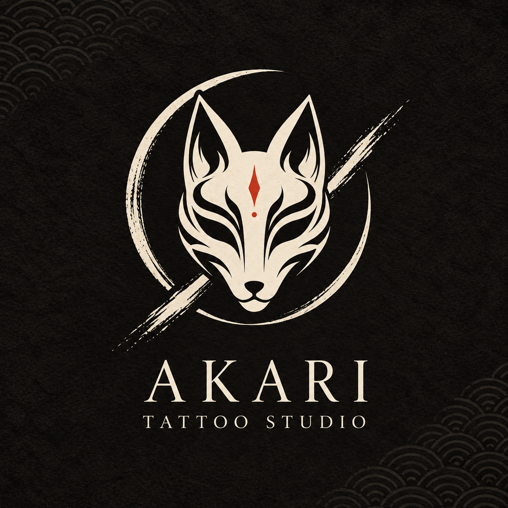 Concept de logo AKARI Tattoo Studio