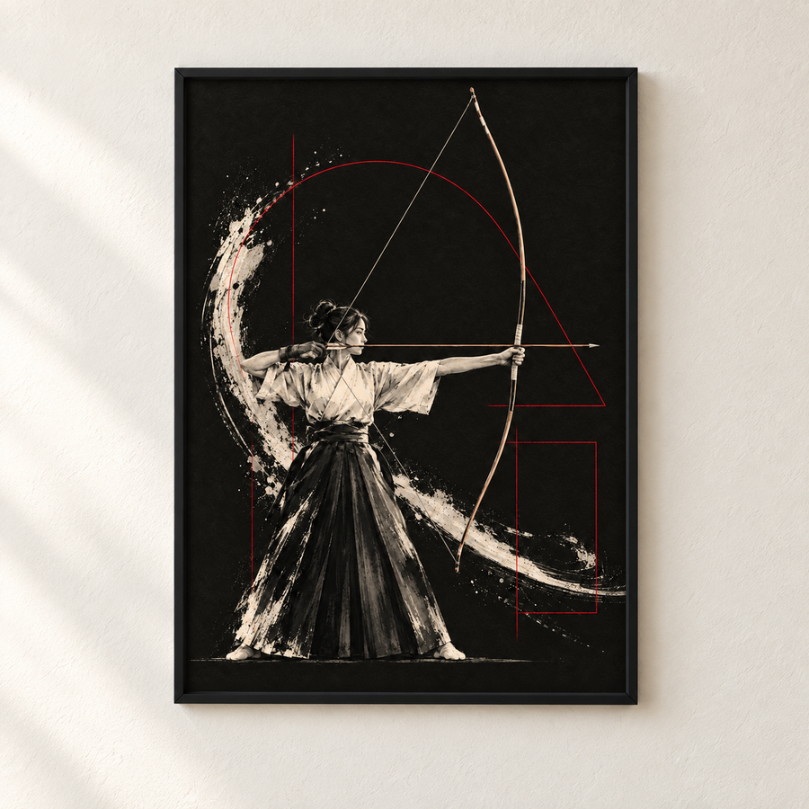 KYŪDŌ — La Visée — Vue encadrée