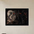DUALITY — Affiche artistique — Cadre noir Prodigi A4 — Vue frontale, sans passe-partout