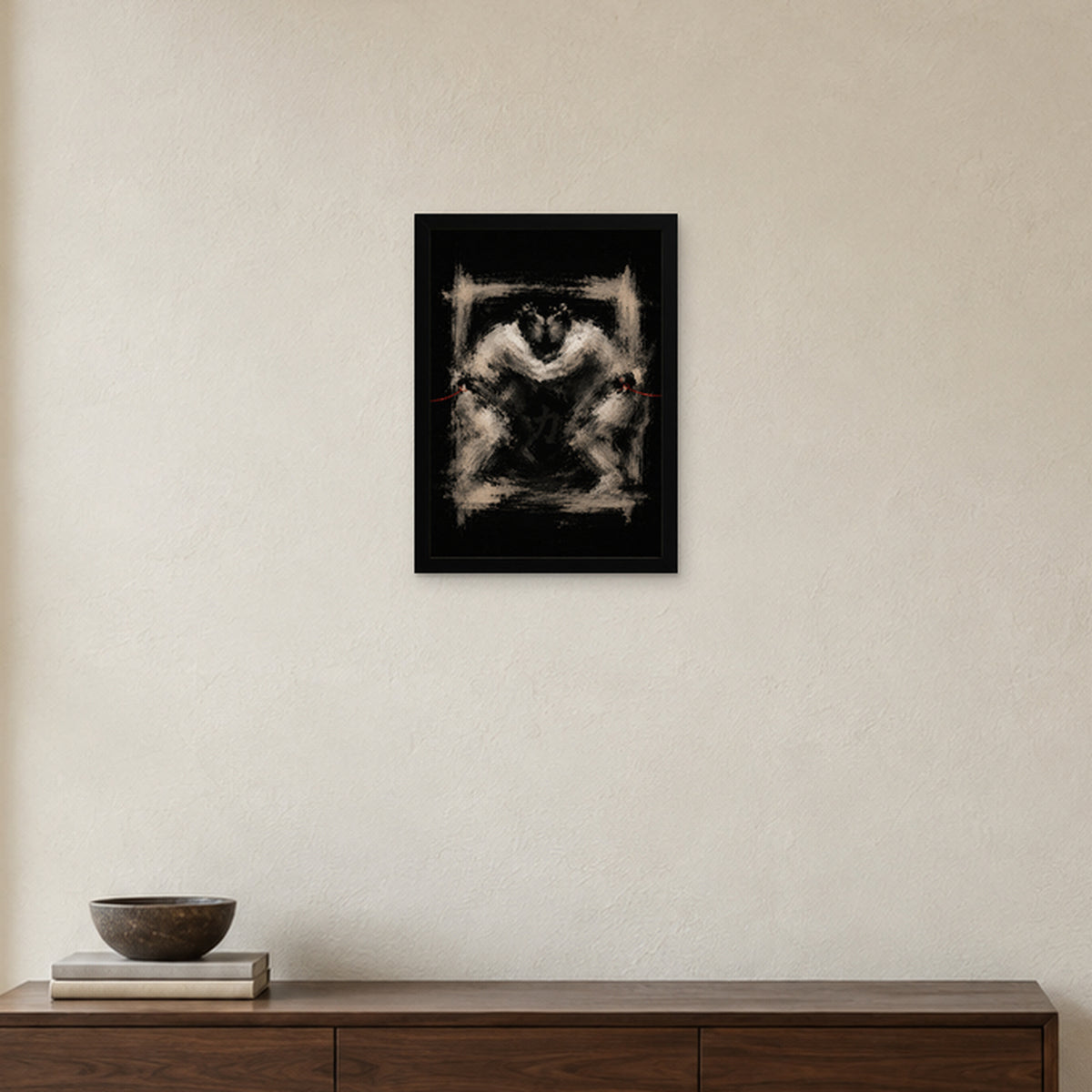 SUMŌ — L’Ancrage 力 — Cadre noir Prodigi A3 — Intérieur japonais, sans passe-partout