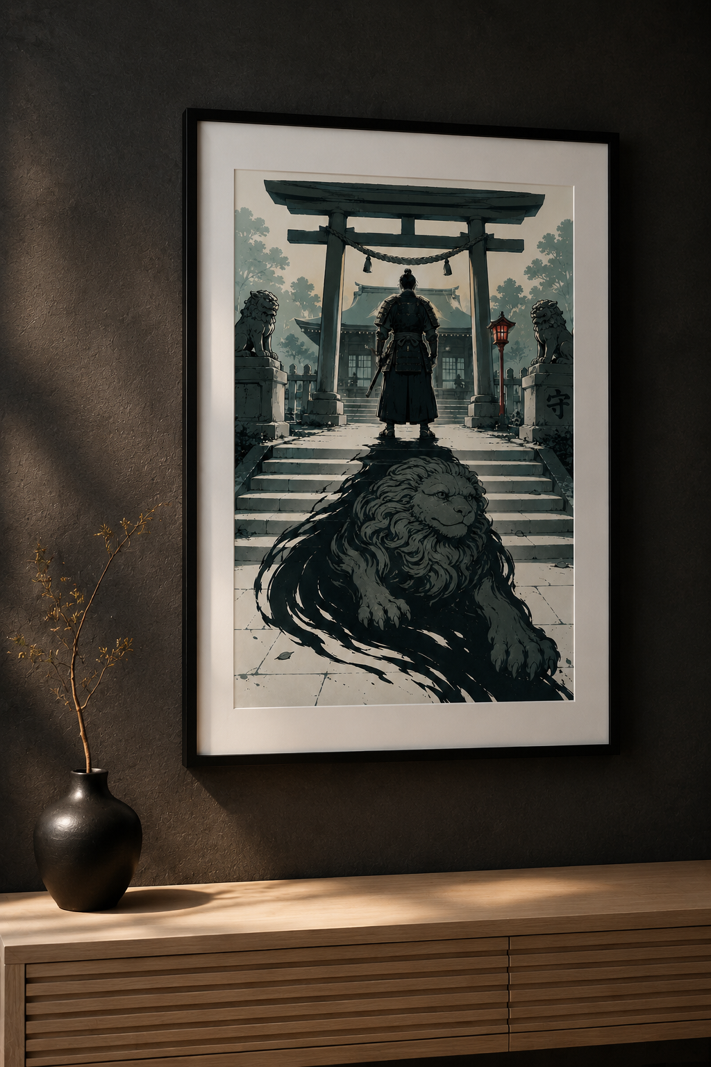 La Protection — 守, affiche encadrée SLIMXHAKAGE